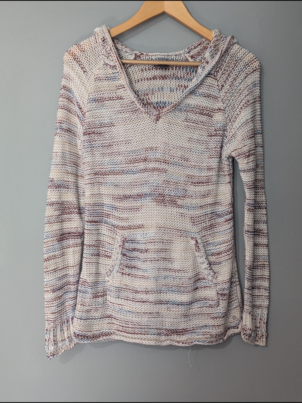 Eddie Bauer Westbridge Knit Hooded Pullover Sweater Whimsical Hippie